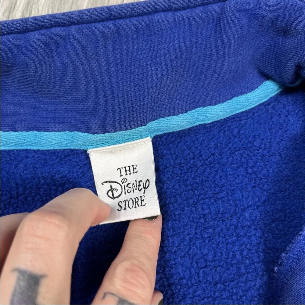 Vintage Disney Store Tigger Winnie The Pooh Blue Half Zip Sweater